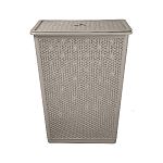 Корзина для белья "Wenge" 35л, 399х272х460 мм (серый)