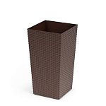 Кашпо напол."Ротанг" 270х270х510мм (венге) (уп.7)